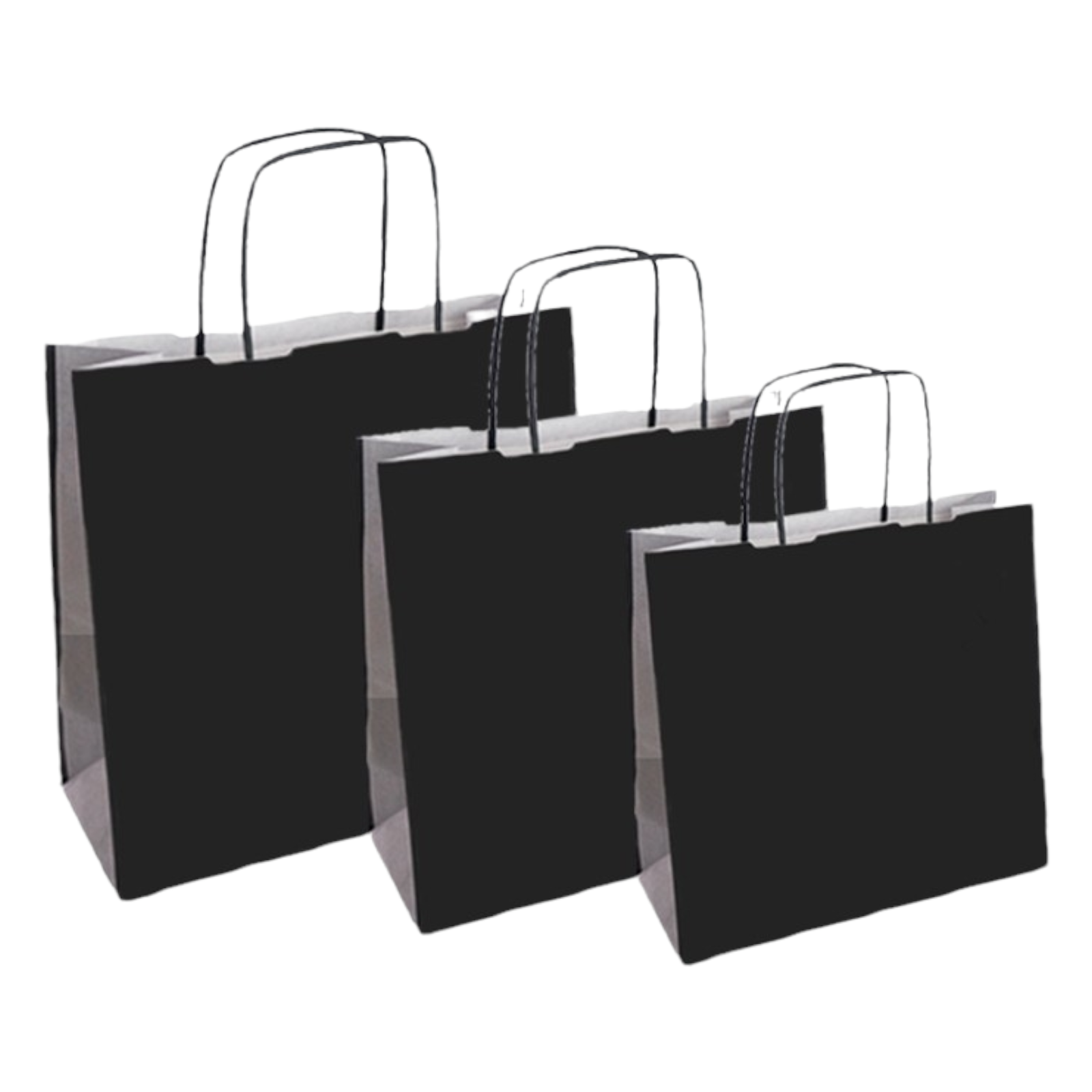 Buste Carta Ritorta Nero 45x15x49cm Set da 50 pz